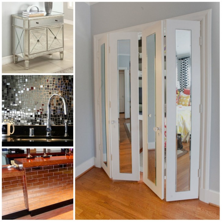 10. Aggiungete specchi alle superfici (muri, mobili e porte) per dare l'impressione di spazi più grandi.
