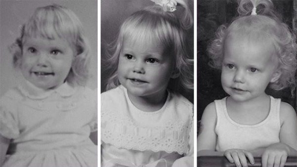 14. En trois générations, le visage n'a pas changé!
