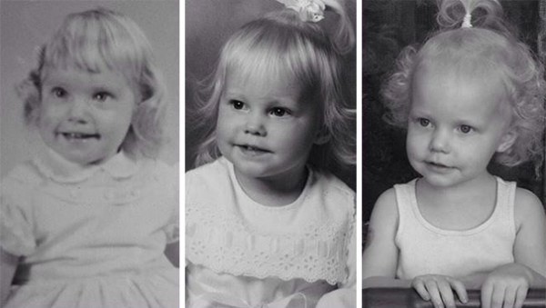 14. In three generations the face has not changed!