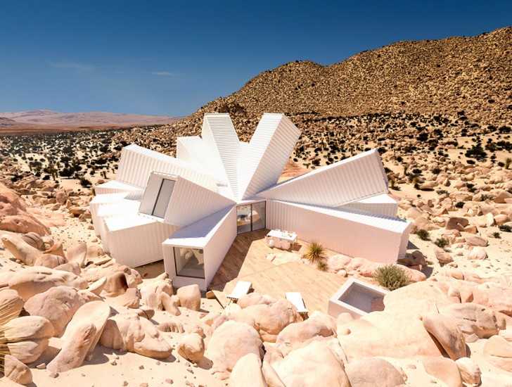 Vivre dans des containers au beau milieu du désert ne semble pas une bonne idée, mais pas selon James Whitaker!