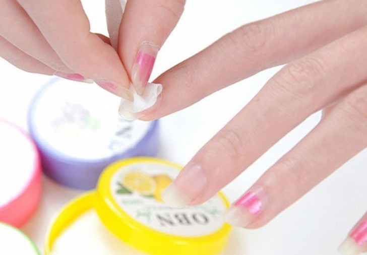 2. If you need to remove your nail polish but do not have the proper product, try applying a layer of transparent enamel and remove it before it drys! The previous nail polish will also be removed ...