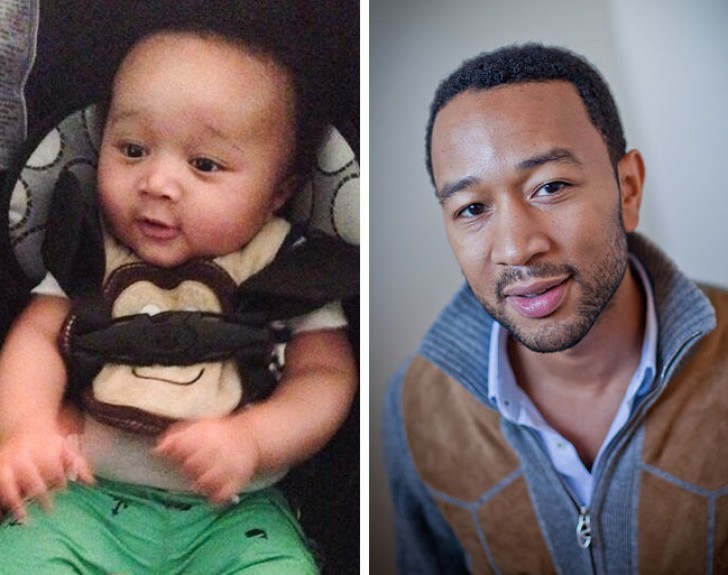 10. Ce petit est identique au chanteur John Legend.