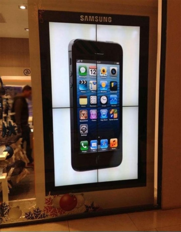 26. "Samsung"... Schade, dass es sich um ein iPhone handelt!