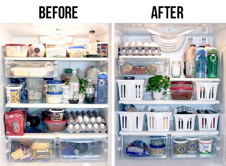 Also, the fridge can and should be kept in order ...