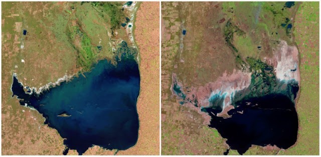 4. Lac Mar Chiquita, Argentine. Juillet 1998 - septembre 2011
