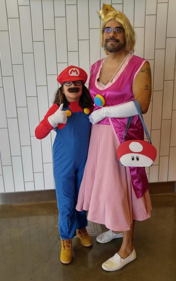 7. Super Mario et la princesse Peach.