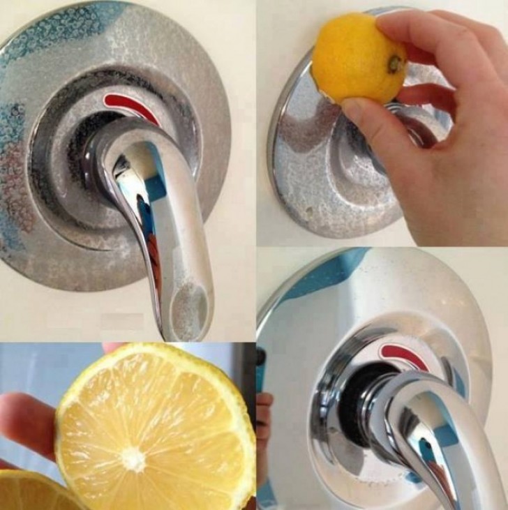 7. A simple lemon can replace a store-bought limescale remover. It is cheap and saves the environment!