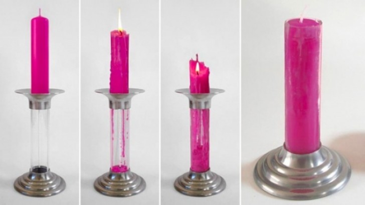 19. A candle that can be used again and again ...