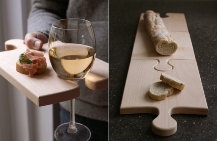 8. Tagliare "Puzzle" porta bicchiere: geniale!