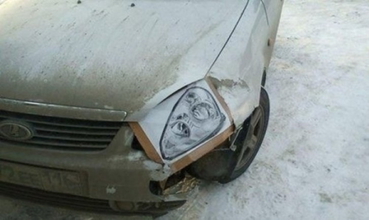 4. Broken car headlight? No problem!