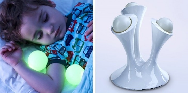 1. Rechargeable light bulbs that help children relax and eliminate the anxiety generated by total darkness.