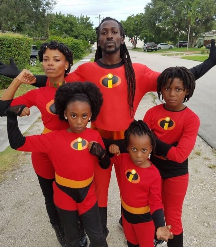 Eine Familie von Superhelden