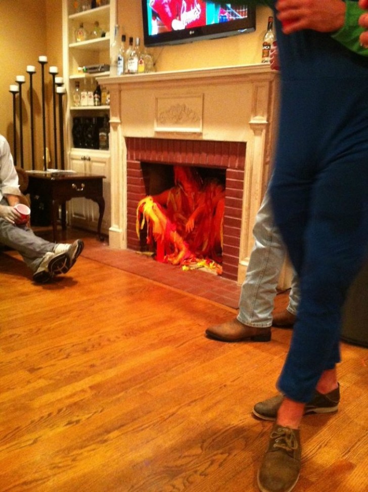 Etre le "feu" de la cheminée tout simplement... Peut-être un peu inconfortable comme un costume mais absolument unique!