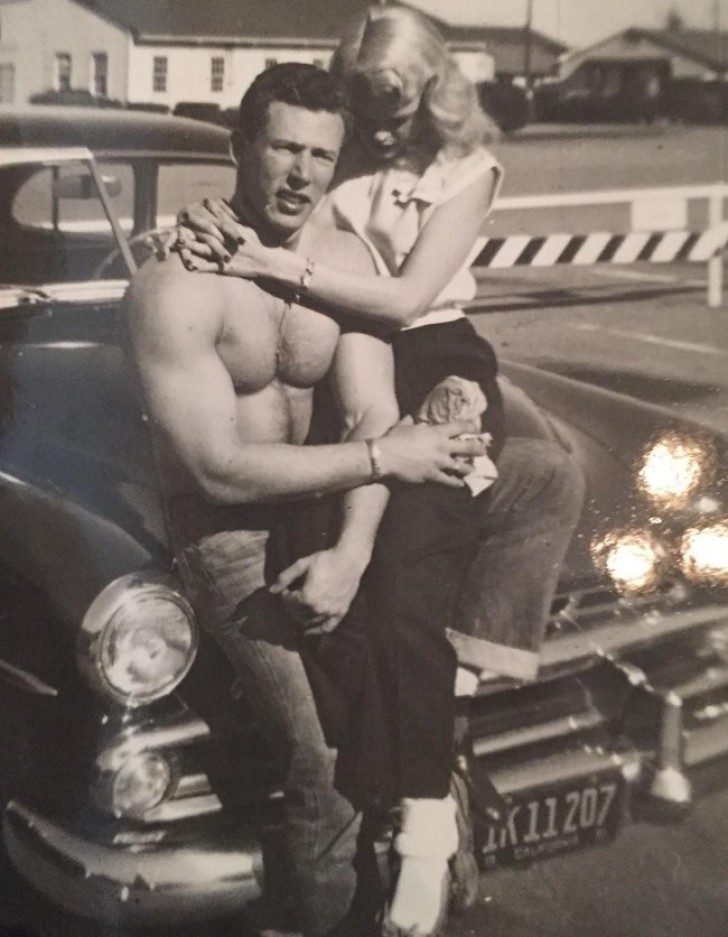 "Les grands-parents d'un ami à moi, Californie 1940".