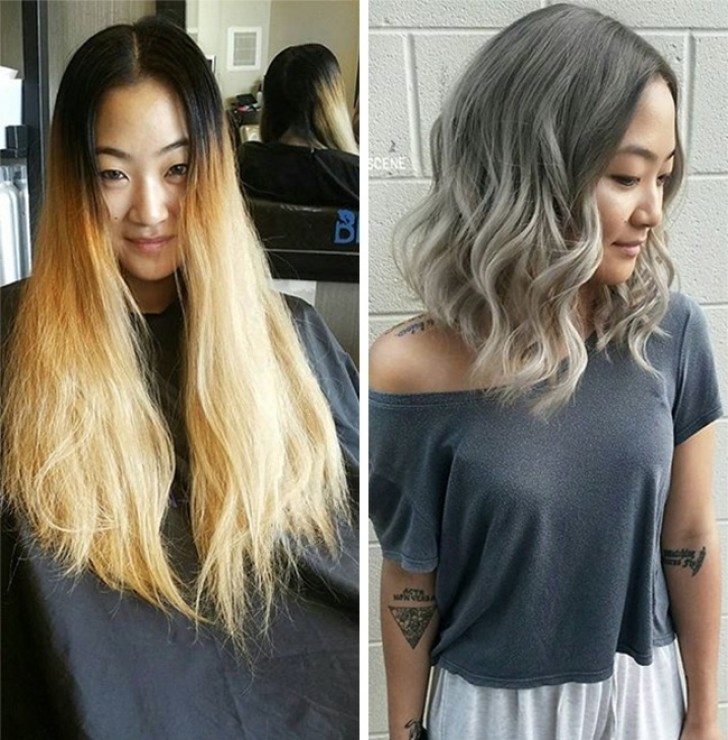 Nouvelle coupe et couleur tendance: il faut du courage mais le résultat est là!