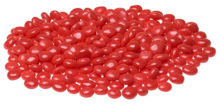 4. Sucreries de couleur rouge