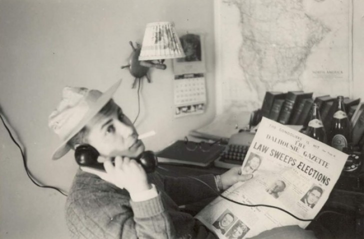 Mein Opa beim Jurastudium in den 50er Jahren.