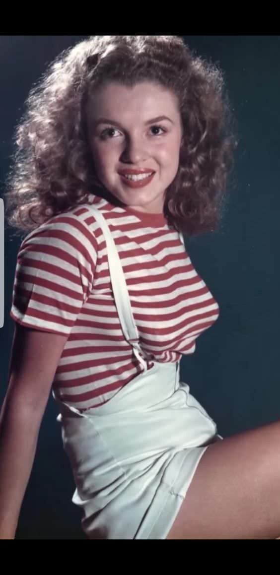 3. Norma Jean Baker, antes de convertirse famosa en el mundo com Marilyn Monroe.