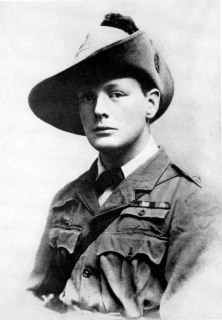 4. A young Winston Churchill.