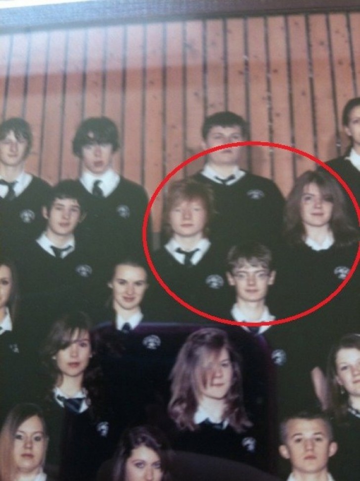 14. An absurd combination of faces! Don't they look exactly like the three main characters in the Harry Potter series?
