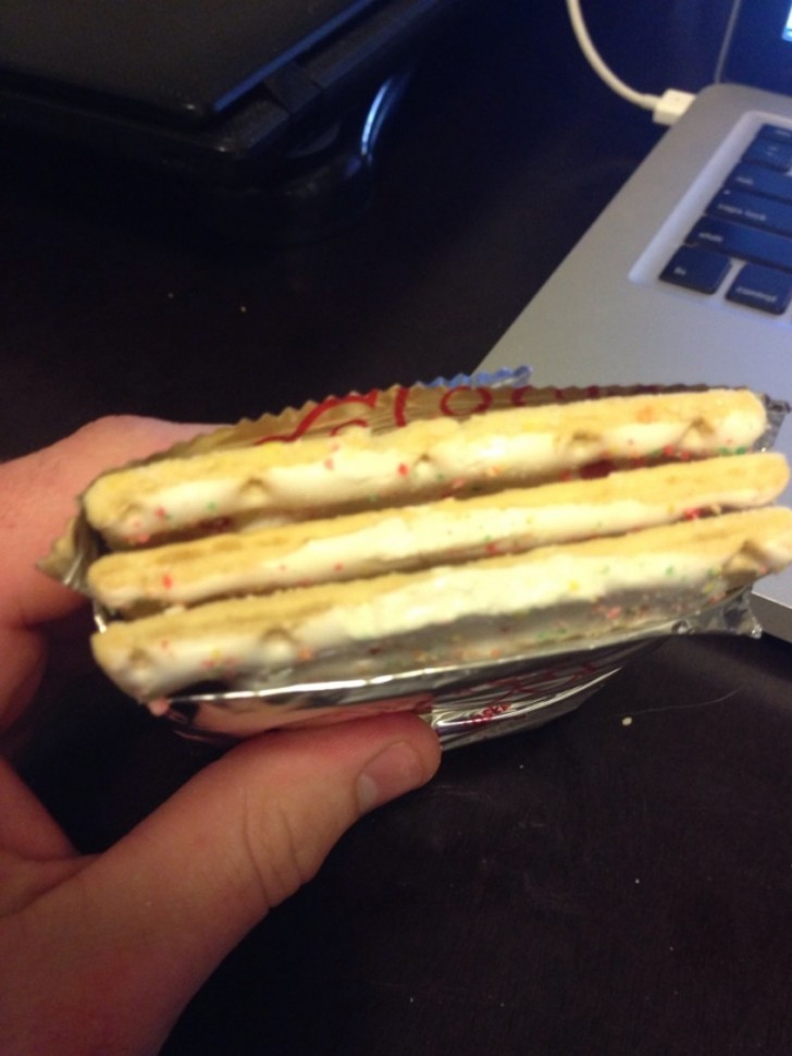 17. When fate goes against your efforts to stay on diet by letting you find three cookies in the pack instead of two!