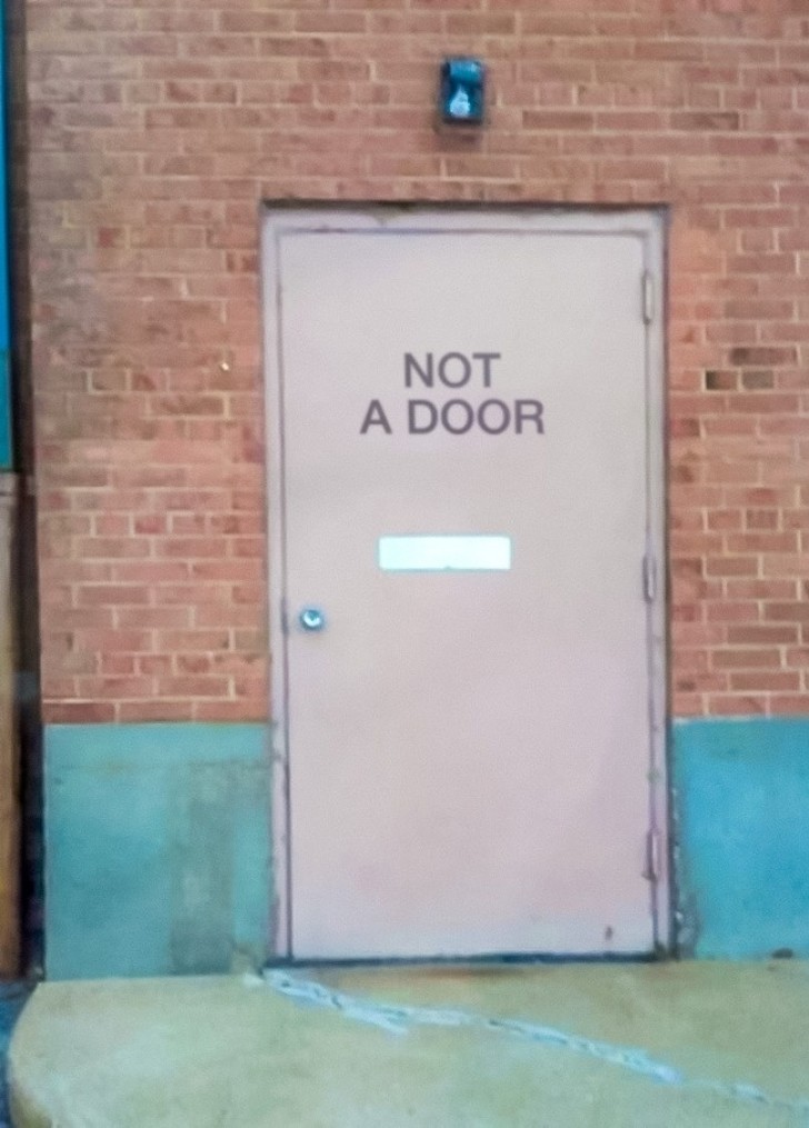 9. "Not a door", and then what is it supposed to be?