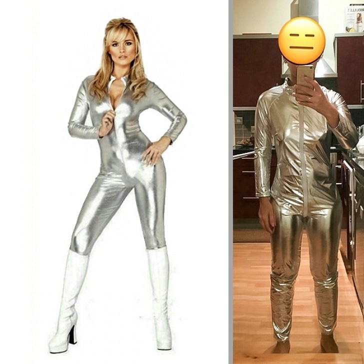 9. It was supposed to be a sexy heroine from the future ... but it looks more like a snack wrapped in aluminum foil.