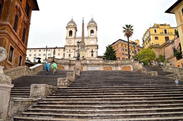 12. L'escalier de la Trinità dei Monti, Rome
