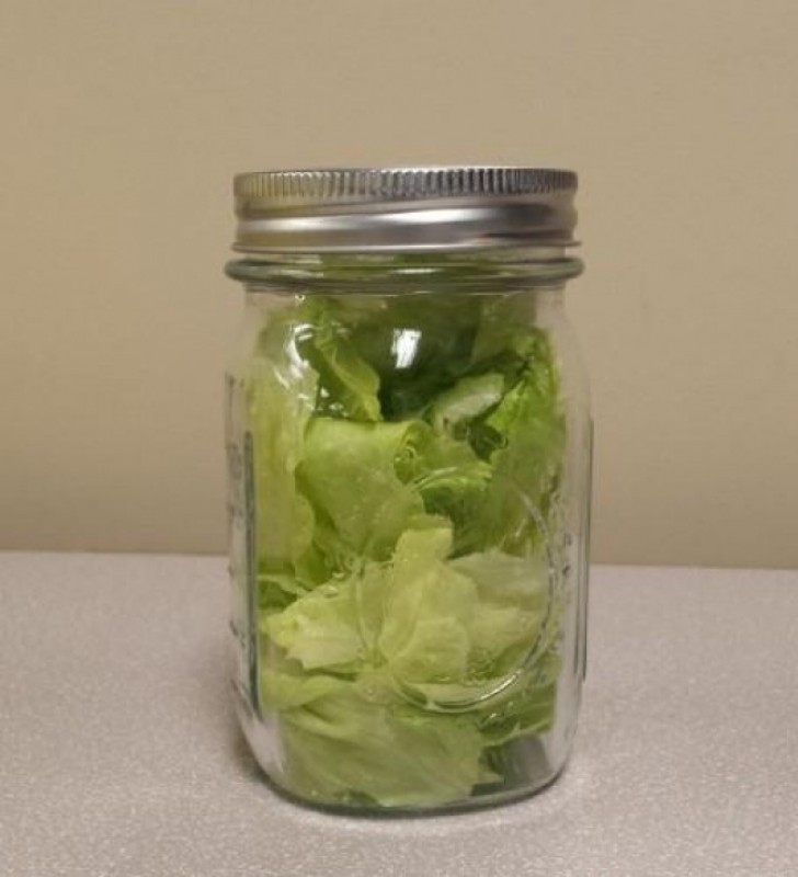 Basil and green leafy vegetables can be stored in hermetic containers to preserve their aroma.