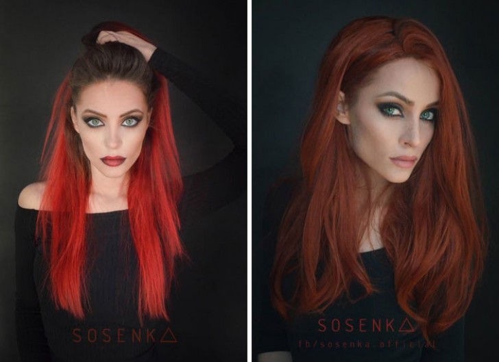 De Poolse Justyna 'Sosenka' Sosnowska is een autodidact-visagist gespecialiseerd in Special Effects make-up.