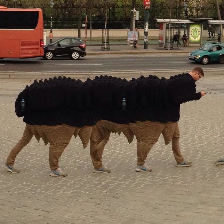 13. Deze keer is het een jongen die kiest voor het accordeon effect