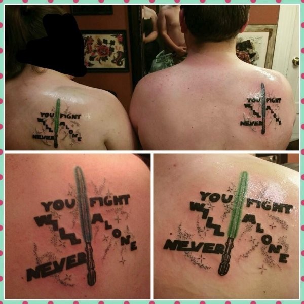 5. En tatuering som betyder att du kommer att kämpa dig själv...