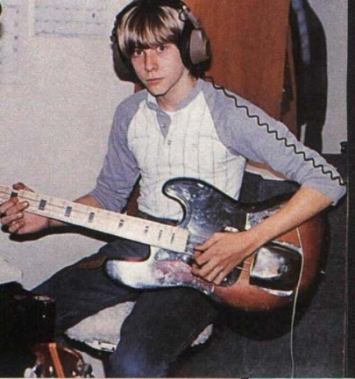 Un giovanissimo Kurt Cobain.