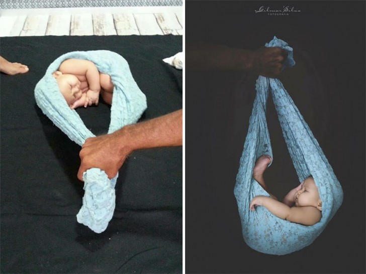 Les séances photos avec les bébés sont très demandées: voici une technique pour ne pas déranger bébé.