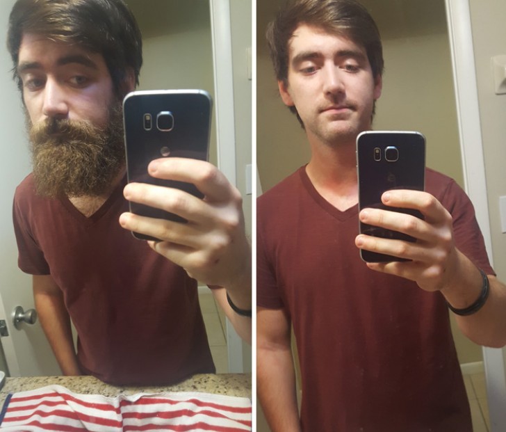 9 Monate ohne den Bart zu schneiden.