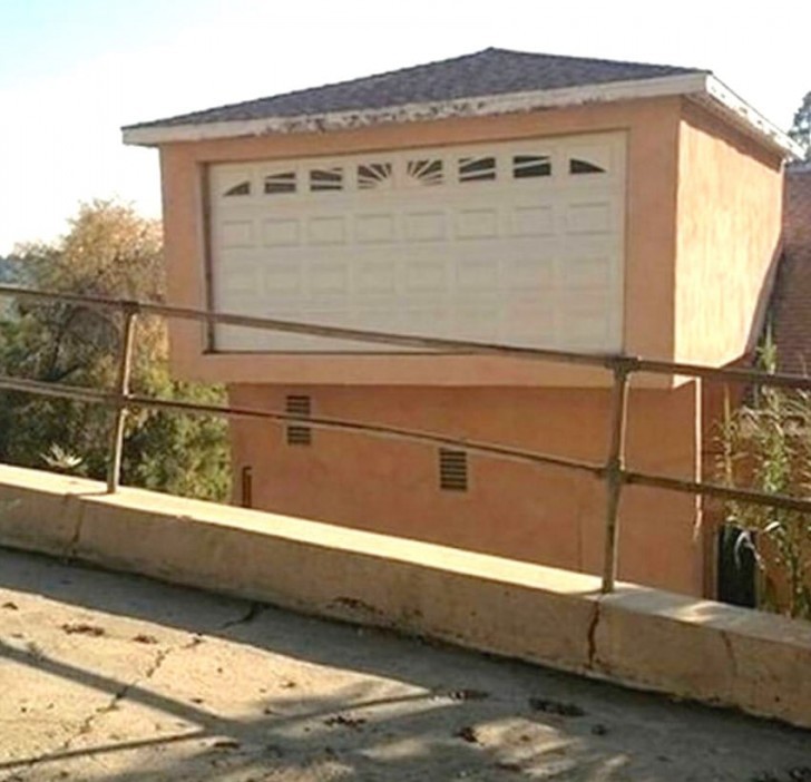 And last but not least --- a garage on the second floor of a house. How is it used?