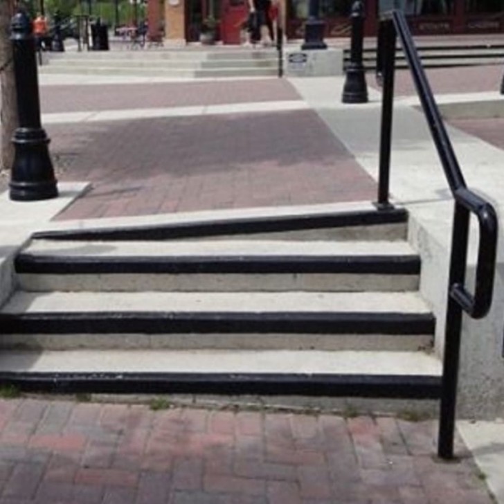 Already, I can see people falling down those steps! How about you?