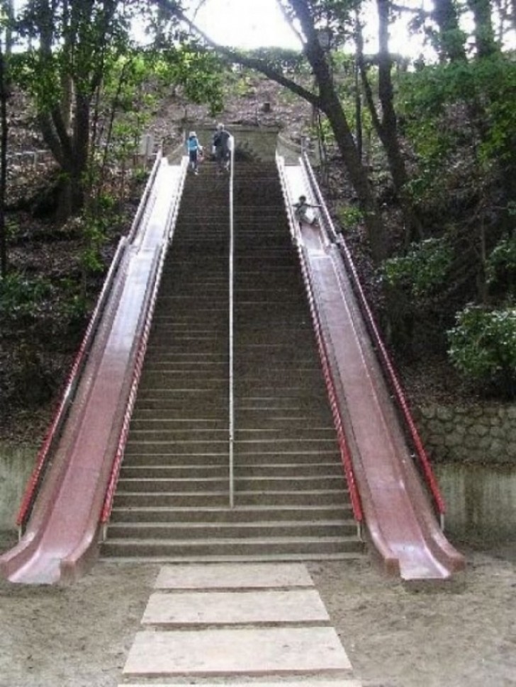 Enfin, le toboggan le plus sympa jamais vu en ville!