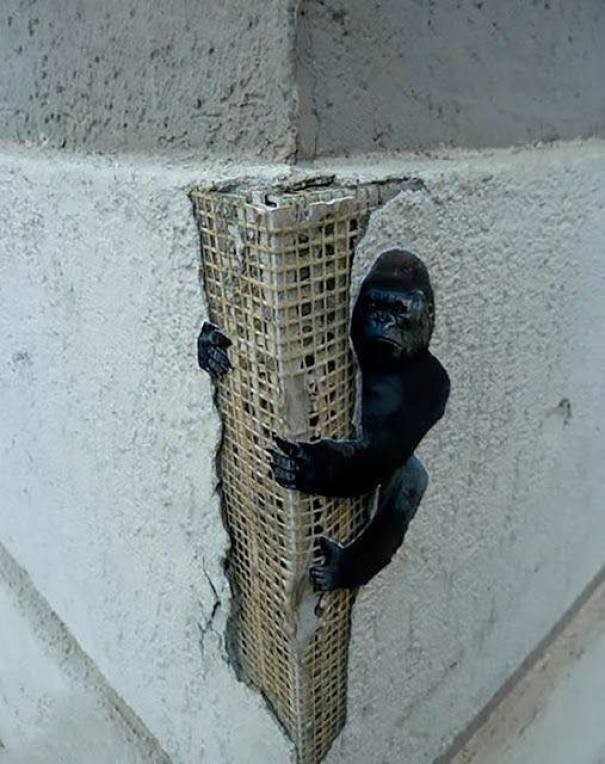 7. El King Kong de muros incrustrados.