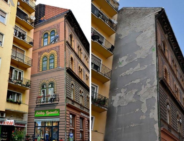 14. Budapest (Hongrie) - Façade extérieure peinte