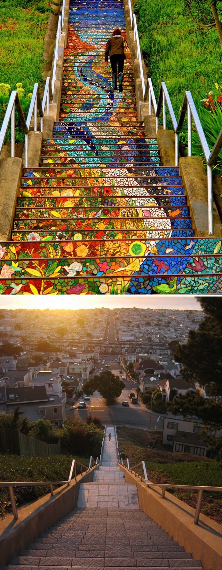 8. San Francisco (Kalifornien) - Mosaik trappan