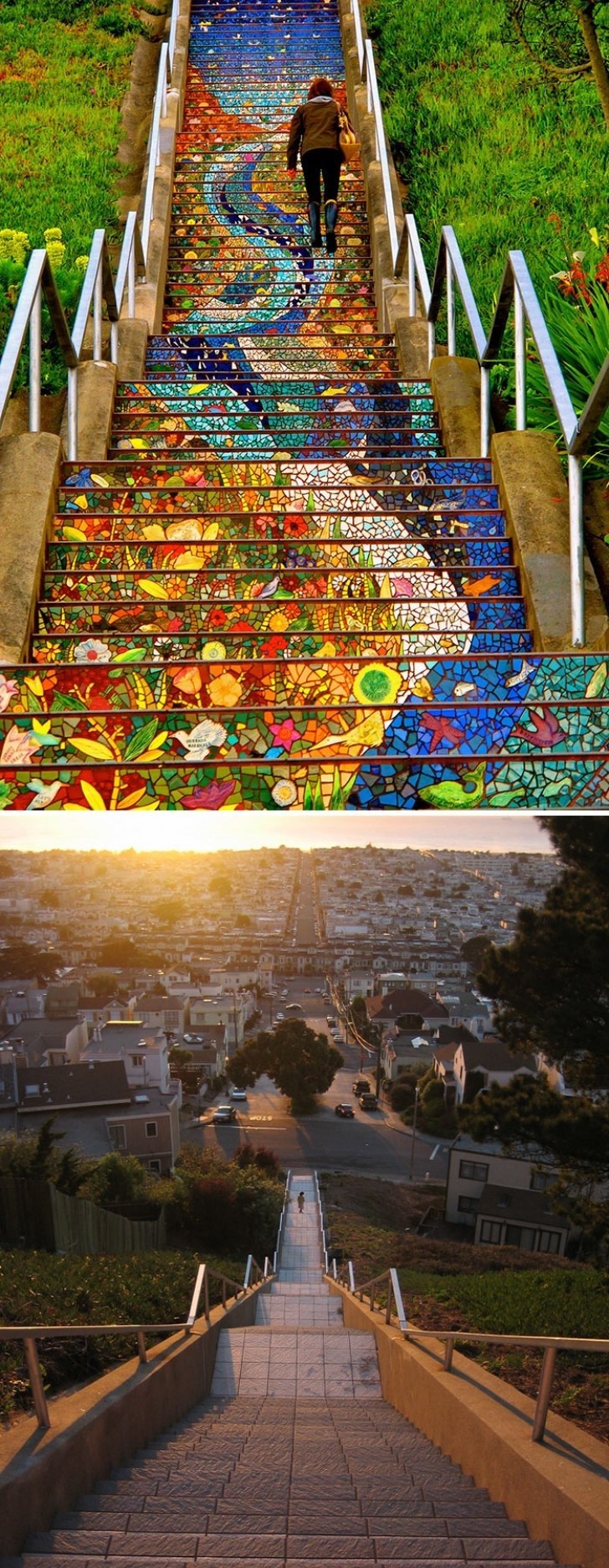 8. San Francisco (California) - La escalera de mosaicos