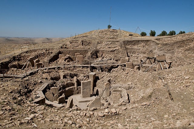 Gobekli Tepe is located at about 11 miles (18 km) northeast of the city of Şanlıurfa (Turkey), near the border with Syria.