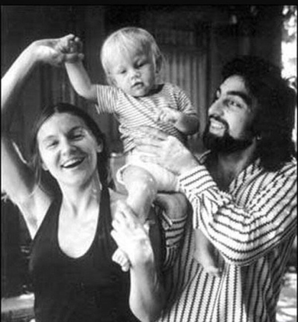 Leonardo Di Caprio mit seinen Eltern (1970).