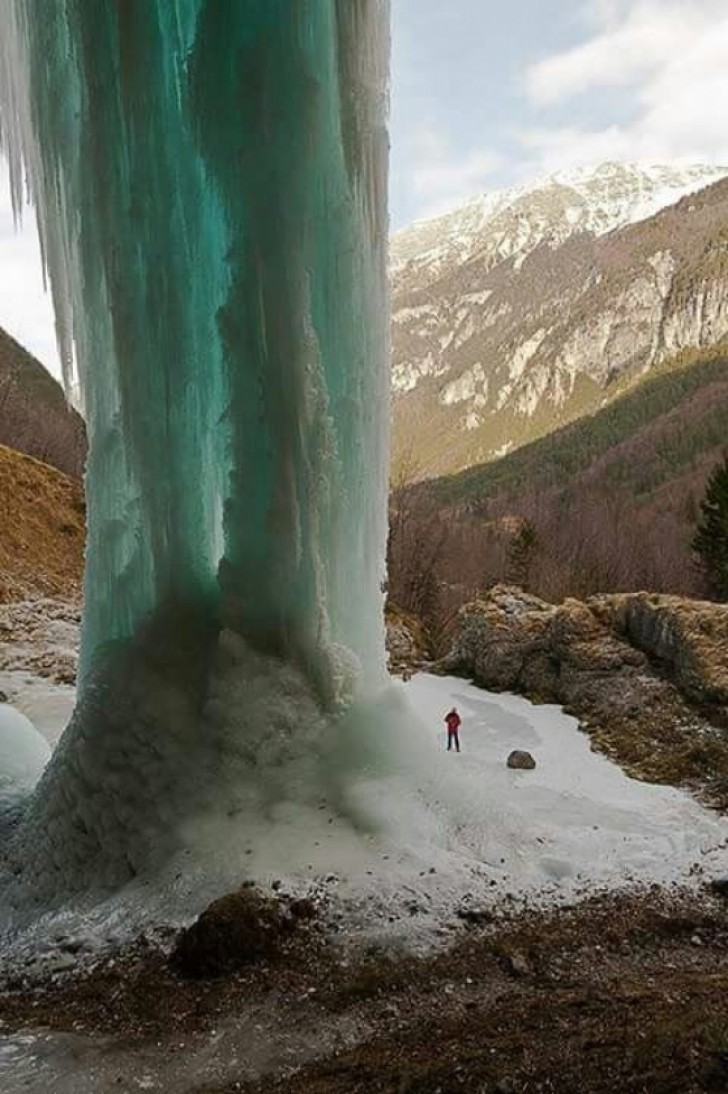 10. Une chute d'eau gelée.... Wow!