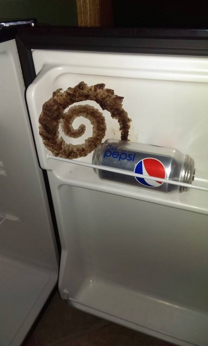 Du Pepsi congelé peut devenir une oeuvre d'art.