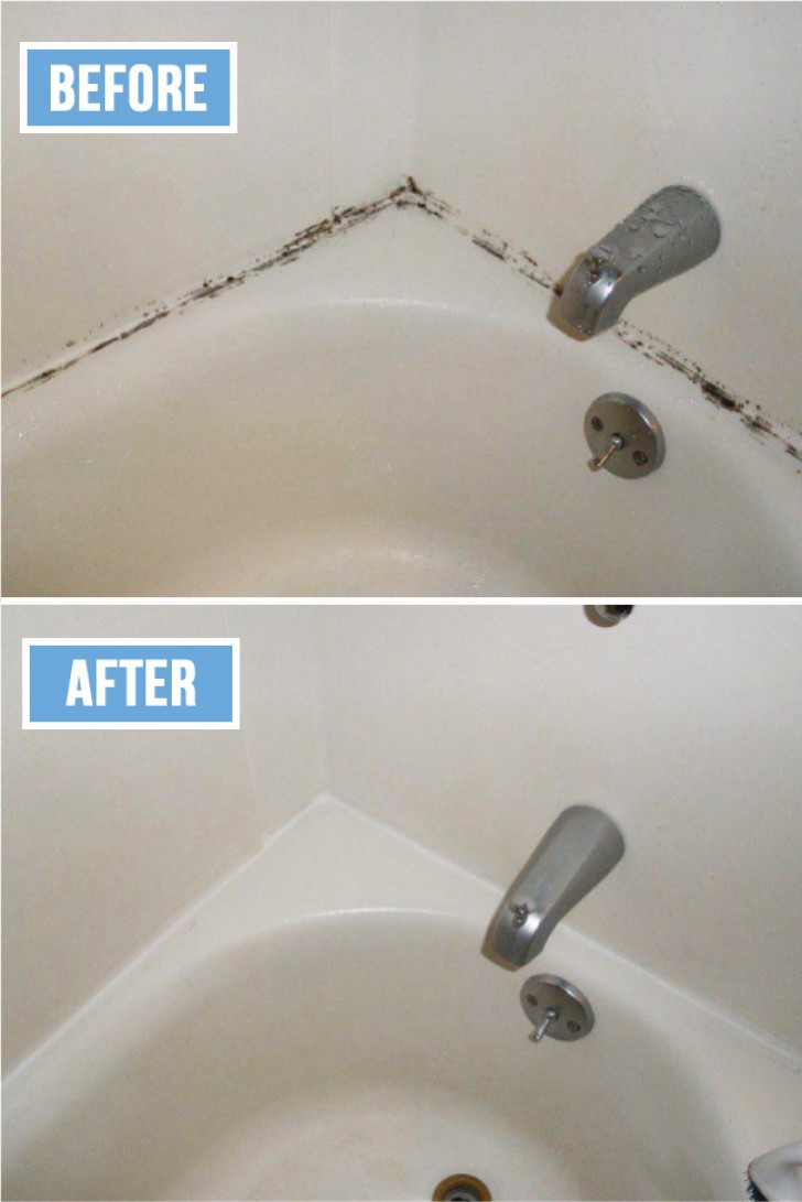 7. Eliminar el hongo de la bañera del baño