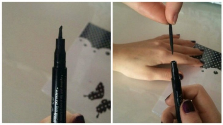 Continue to use a finished bottle of eyeliner.