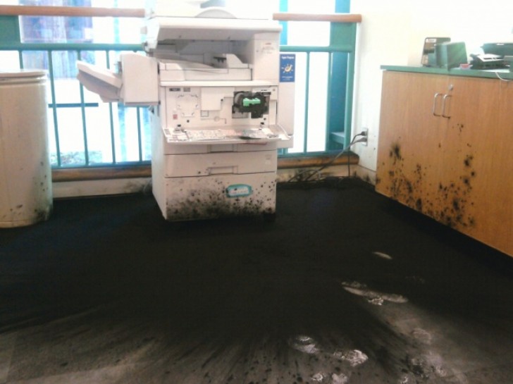 "I just wanted to change the toner cartridge in the printer."