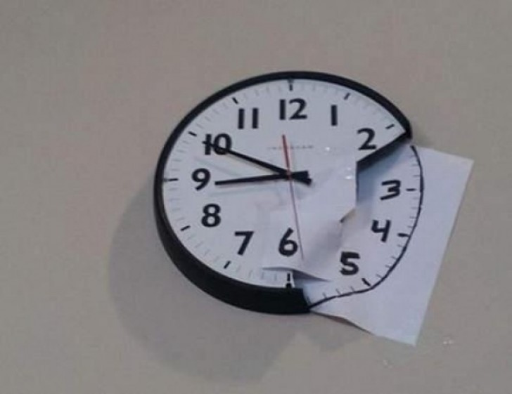 12. And if part of the wall clock is missing, here's how to fix it!